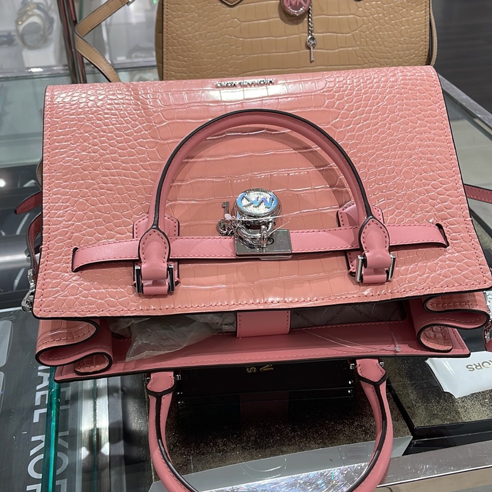 MICHAEL KORS HAMILTON MEDIUM SATCHEL 
 COLOR: Primrose 
NWT - Picture 8 of 16